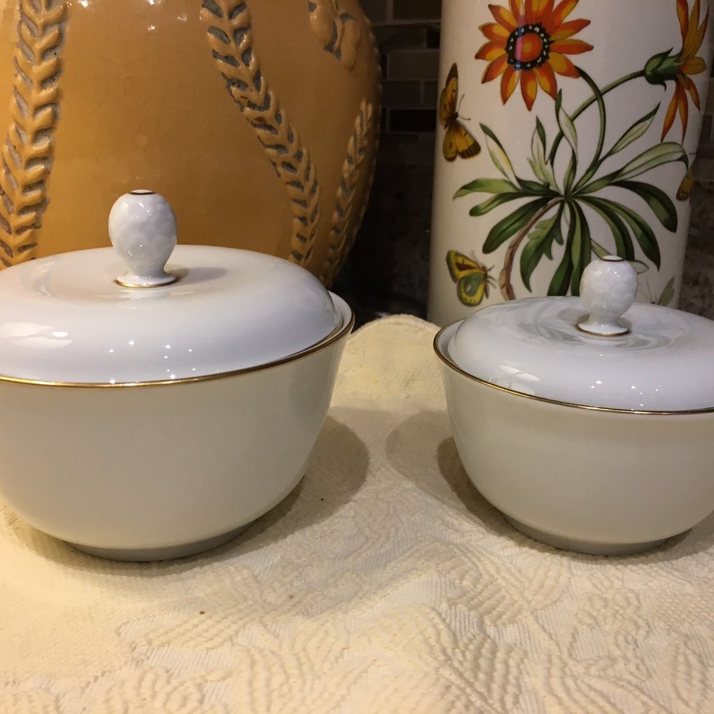 Set of 2 bowls - 2-pc Rosenthal Sugar Bowls.  SELB-Germany "Helena"